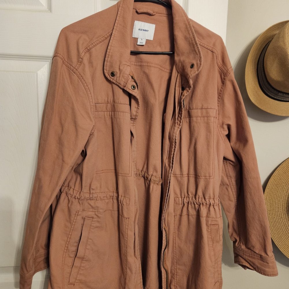 Old Navy Women's Utility Jacket in Dusty Rose